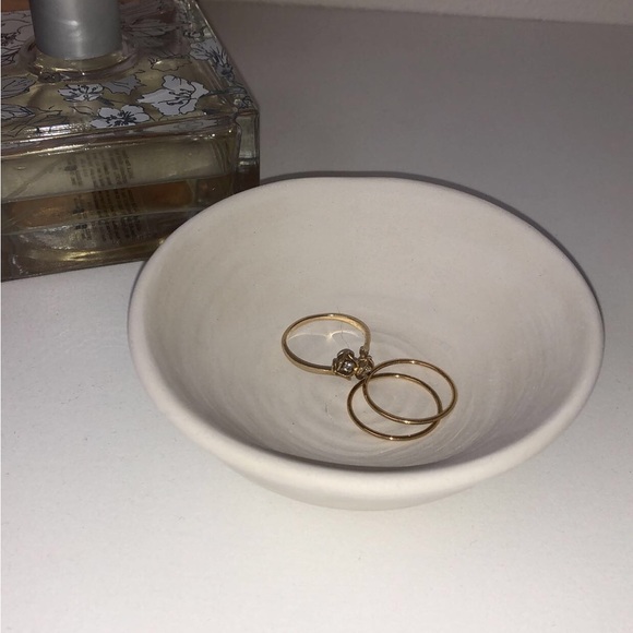 This is a plate for jewelry made out of clay. - Picture 2 of 3